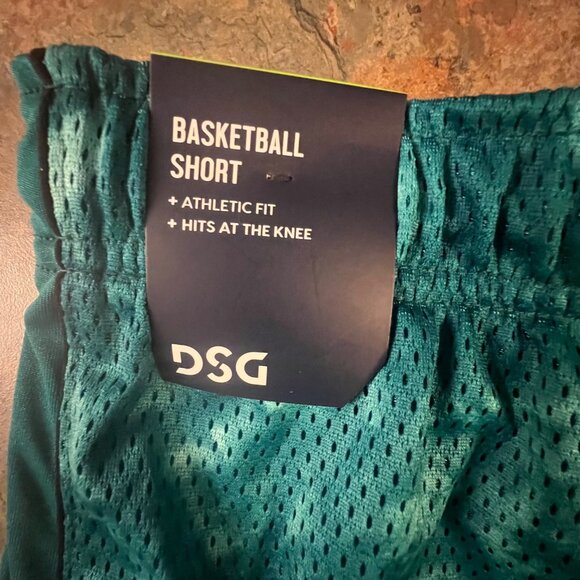 DSG Boy's  Basketball Shorts, Large, Tie-Dye Teal Mesh‎ - Picture 5 of 9